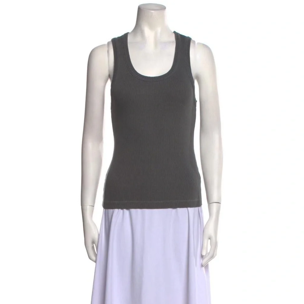 agolde - ribbed scoop neck tank
